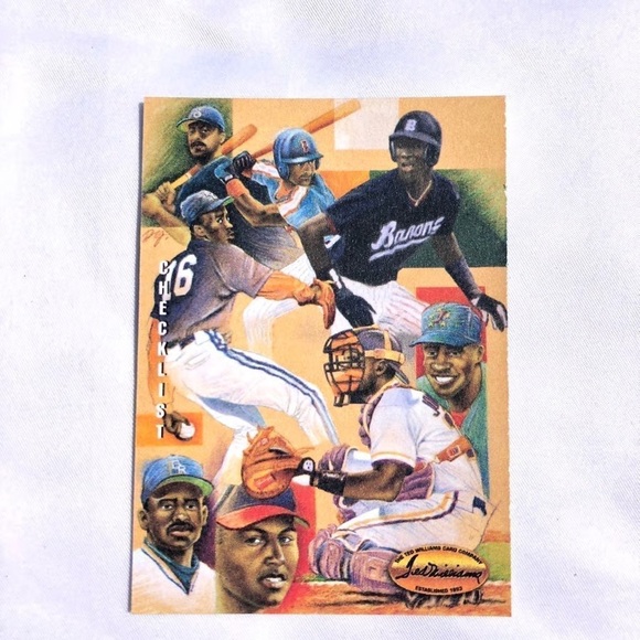 1994 Ted Williams card company checklist w/ Michael Jordon & Derek Jeter - Picture 8 of 10